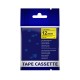 Cinta CSM-631 de 12mm. Negro sobre Amarillo
